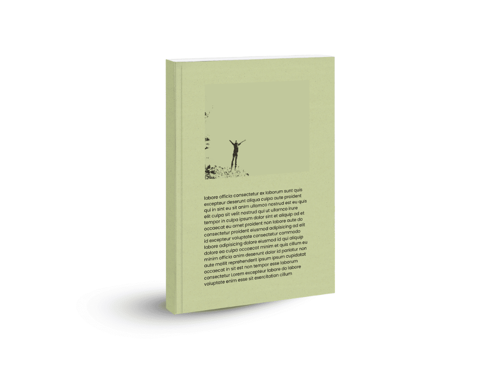 Brossura su cartoncino verde pastello